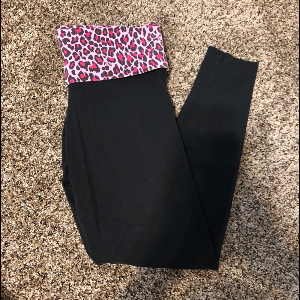 PINK VS Black Yoga Leggings